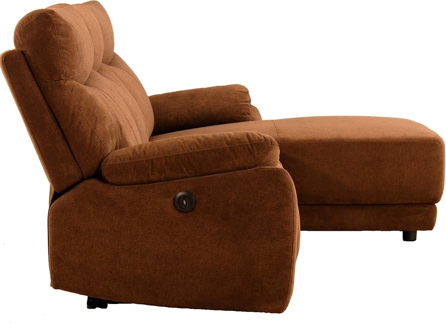 Amazon｜筑波産商 アストラ モーションカウチソファ S-L BR, ブラウン