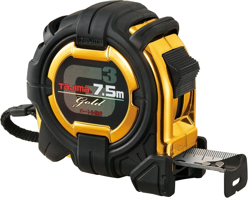Amazon.co.jp: タジマ(Tajima) コンベックス 7.5m×25mm G3ゴールド