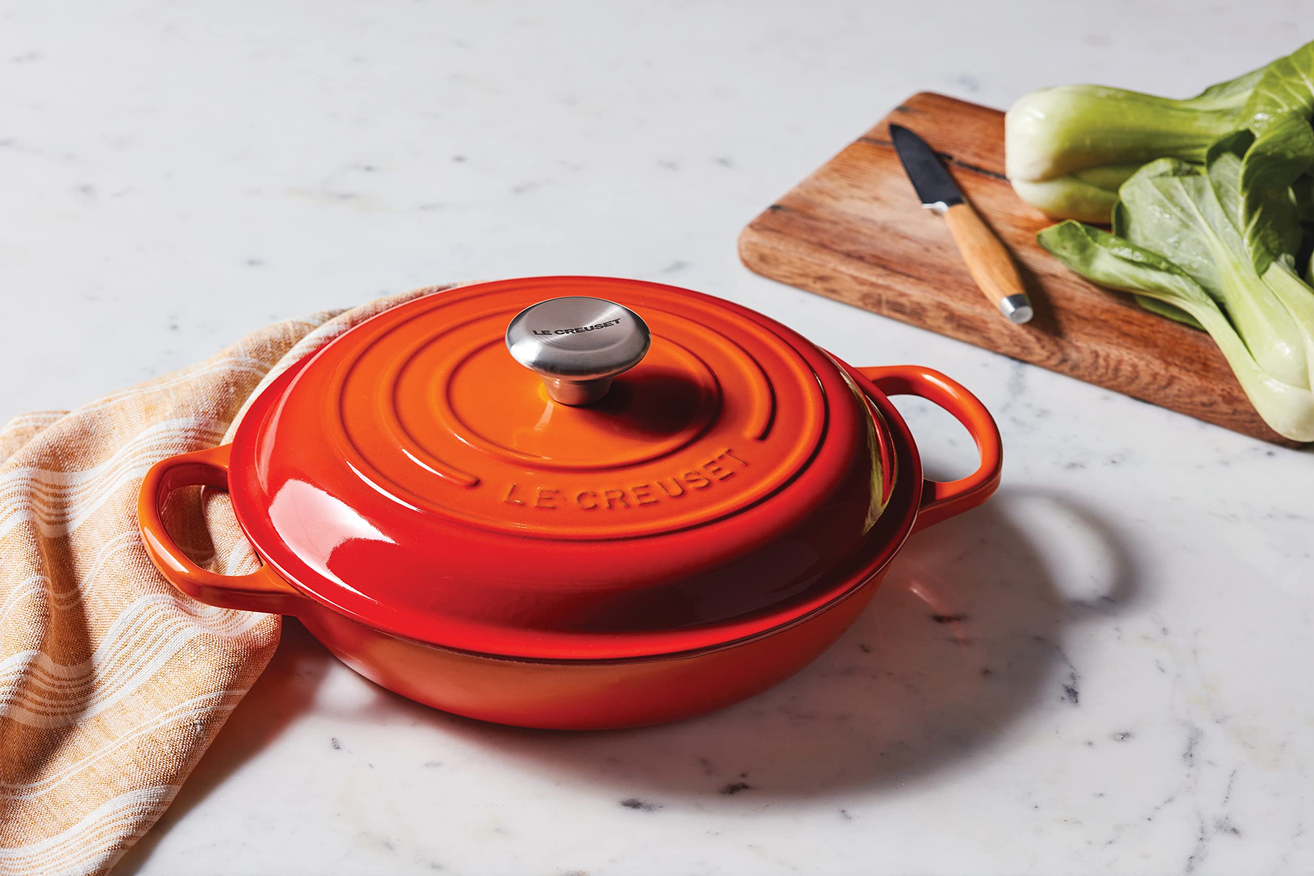 Amazon.com: Le Creuset Enameled Cast Iron Signature Braiser, 3.5