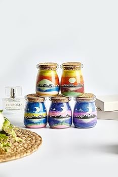 Amazon.co.jp: YUANLUGV サンドアートボトル カラーサンド 夜光サンド