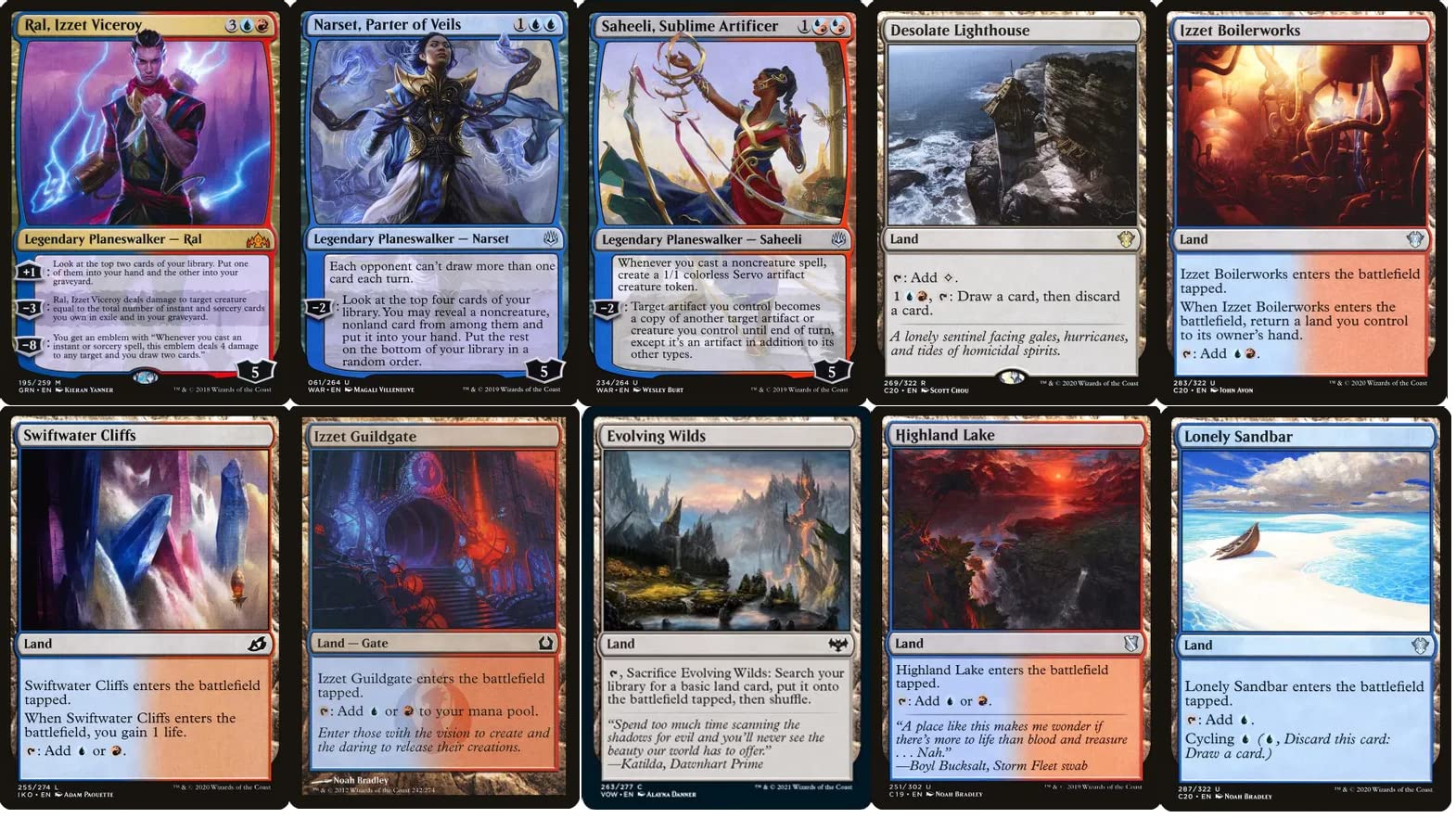 Amazon.com: Niv-Mizzet Commander Deck - Izzet Spells - Blue Red