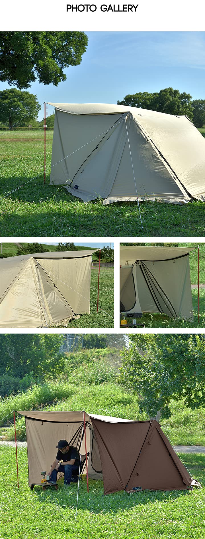 Amazon | FIELDOOR パップテント320用 サイドシート左右2枚セット