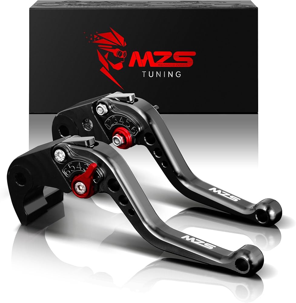 Amazon.com: MZS Black Motorcycle Brake Clutch Levers Short