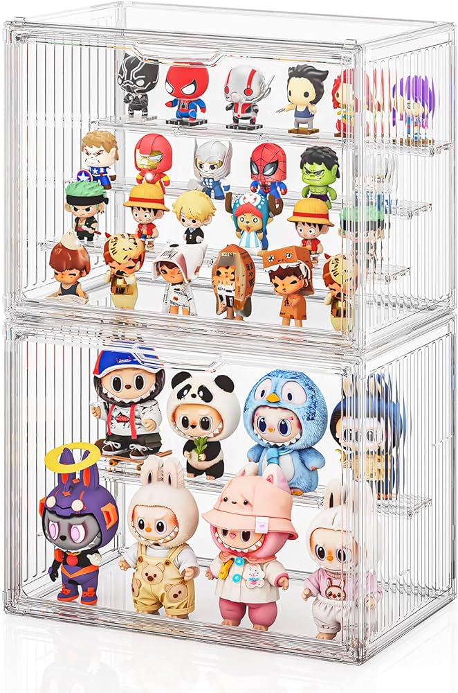 Amazon.co.jp: JOYZAN 透明 コレクションケース 卓上 組み立てタイプ 2