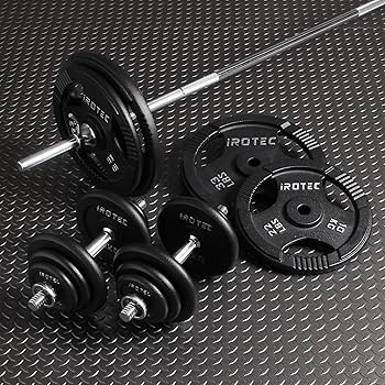 Amazon | IROTEC（アイロテック）アイアンバーベルダンベル100KGセット