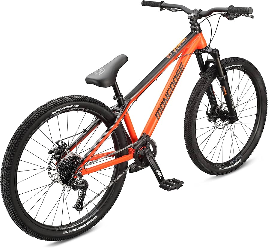 Mongoose Fireball Dirt Jump Mountain Bike, 26-Inch Wheel, 9-Speed