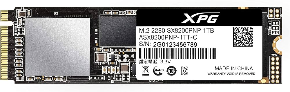 Amazon | ADATA XPG SX8200 Pro NVMe SSD (読取最大 3,500MB/秒) PCIe3