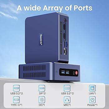 Amazon.co.jp: ビーリンク ミニPC AMD Ryzen 7 5700U 最大4.3GHz 8C