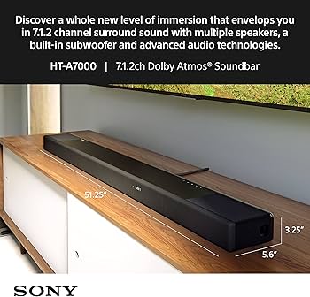 Amazon.com: Sony HT-A7000 7.1.2ch 500W Dolby Atmos Sound Bar