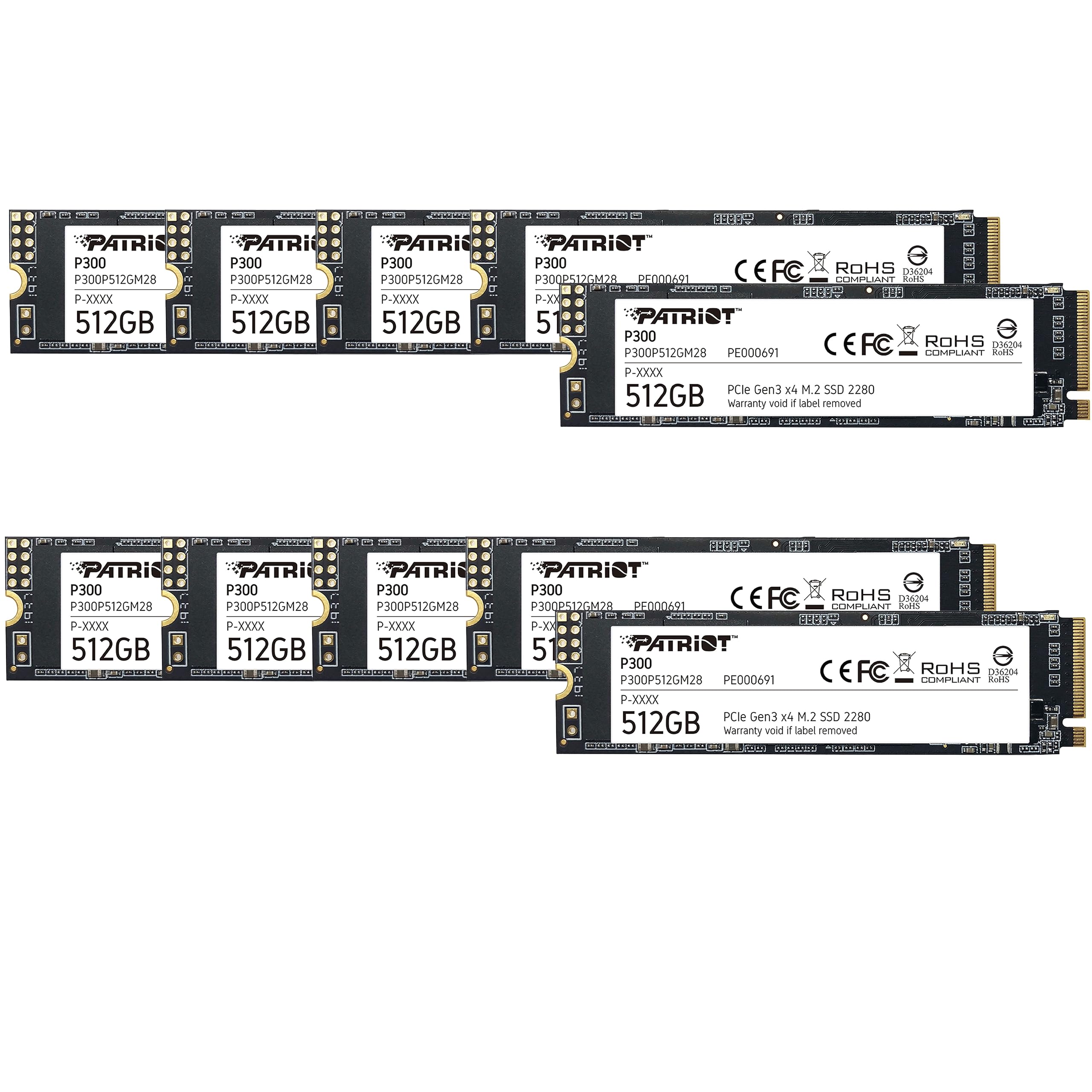 Amazon | Patriot P300 512GB Internal SSD - NVMe PCIe Gen 3x4 - M.2