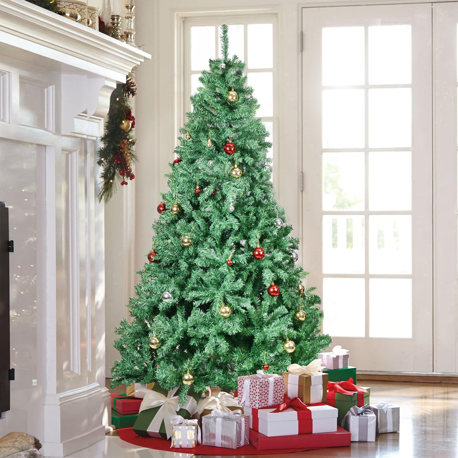 Amazon.co.jp: LINECY クリスマスツリー 210cm 北欧 贅沢 2100本