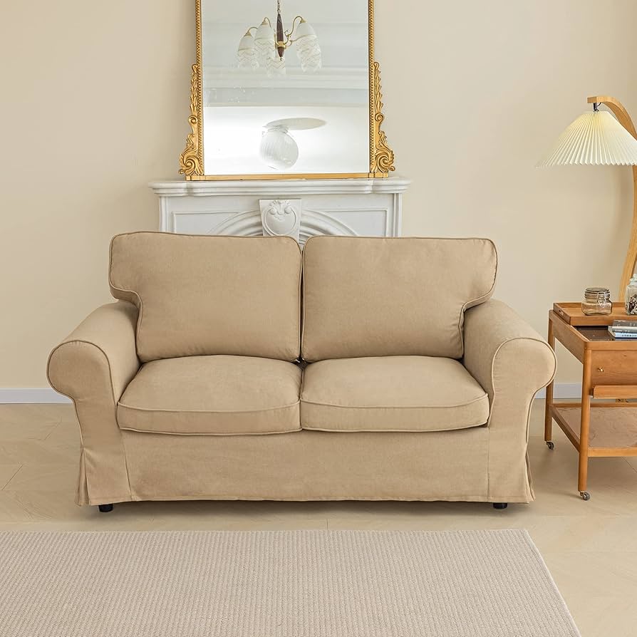 Amazon｜MASWOND 洗える ソフト EKTORP ラブシートカバー 交換用