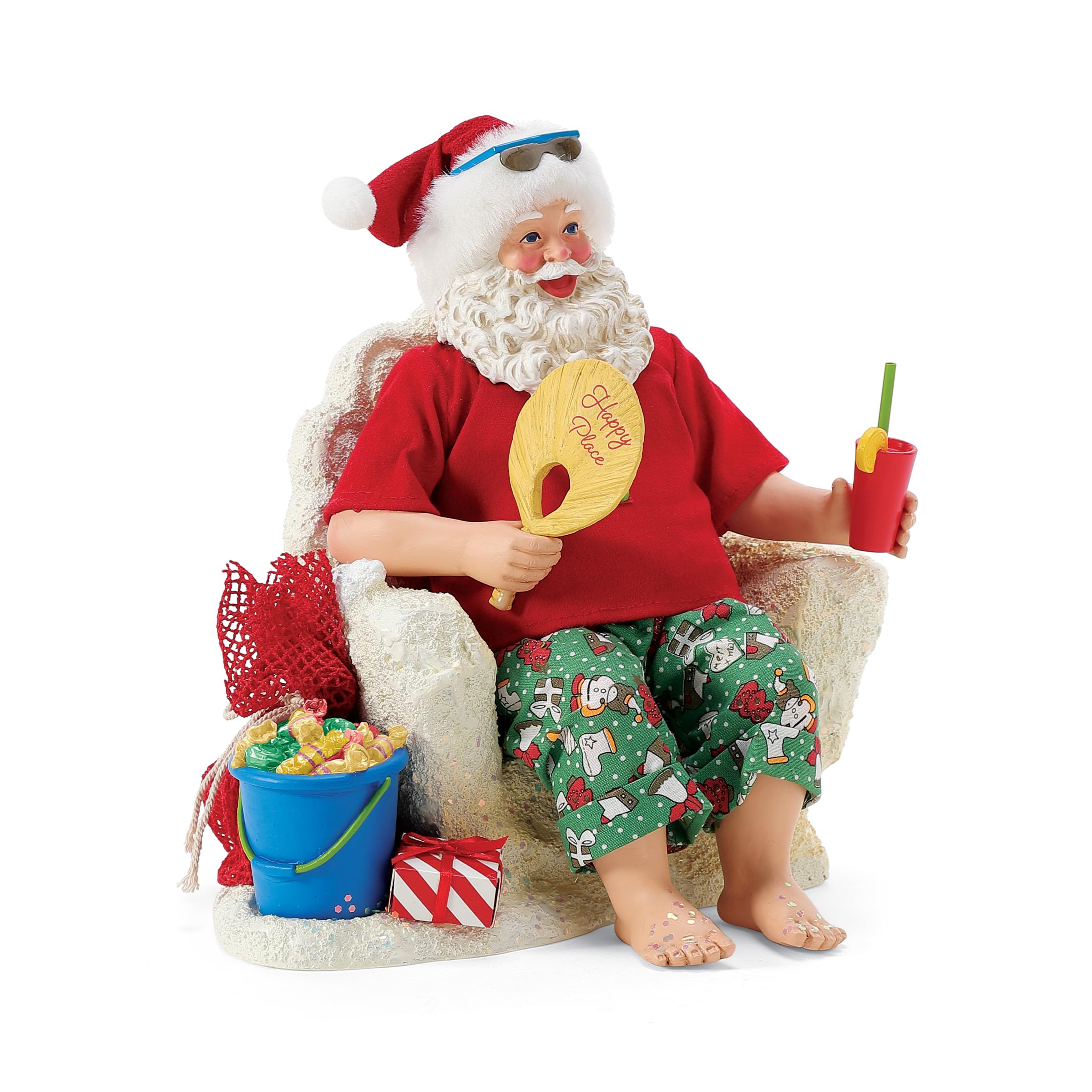 Amazon.com: Department 56 Possible Dreams Santa by The Sea Happy