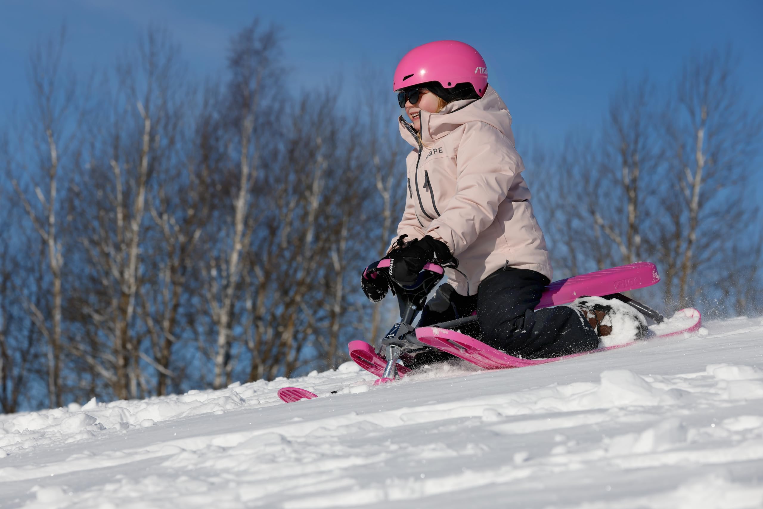 Amazon | スティーガ(STIGA)スノーレーサー カーブ グレー/ピンク | 雪