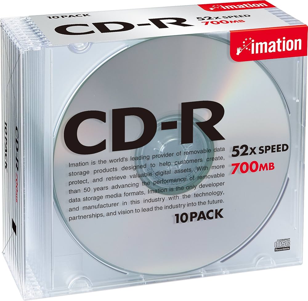 Amazon.co.jp: Imation CDR 700MB シルバーブランドレーベル スリム