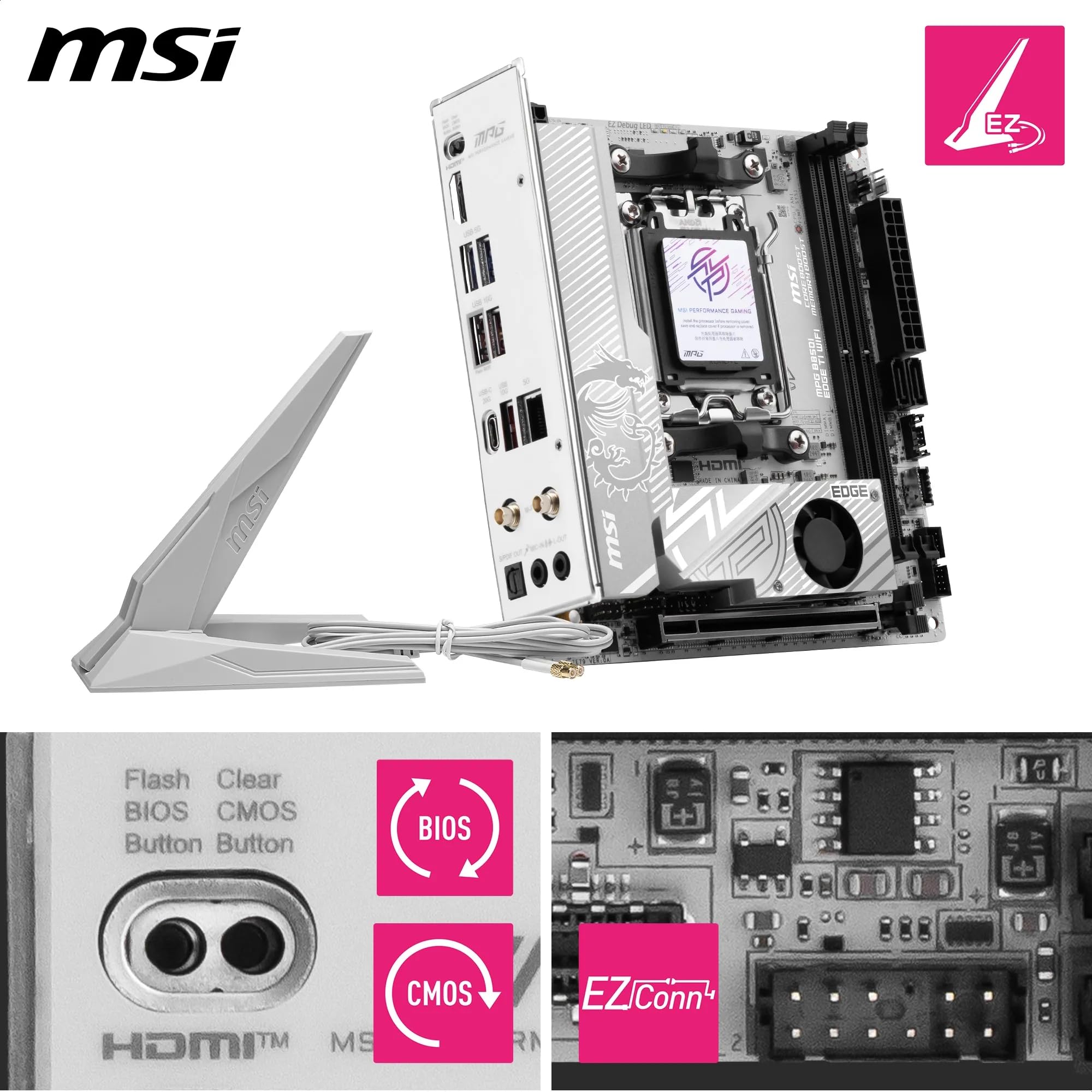 Amazon | MSI MPG B850I EDGE TI WIFI Mini-ITXマザーボード MB6799