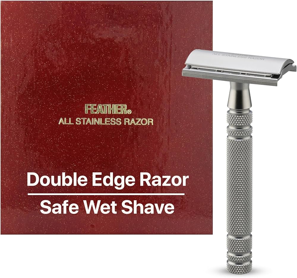 Amazon.com: Feather 不鏽鋼雙刃刮鬍刀AS D2 : 美容與個人護理
