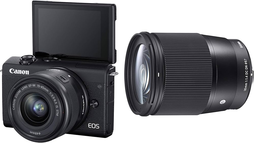 Canon EOS M200 Mirrorless Camera, EF-M 15-45mm f/3.5-6.3 is STM