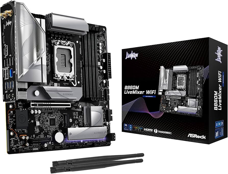 Amazon.com: ASRock B860M Live Mixer WiFi 6E Intel Core Ultra DDR5