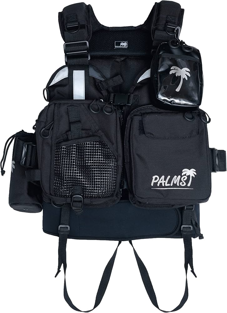 Amazon | パームス タックルベスト カラー:ブラック 浮力:7.5kg24時間