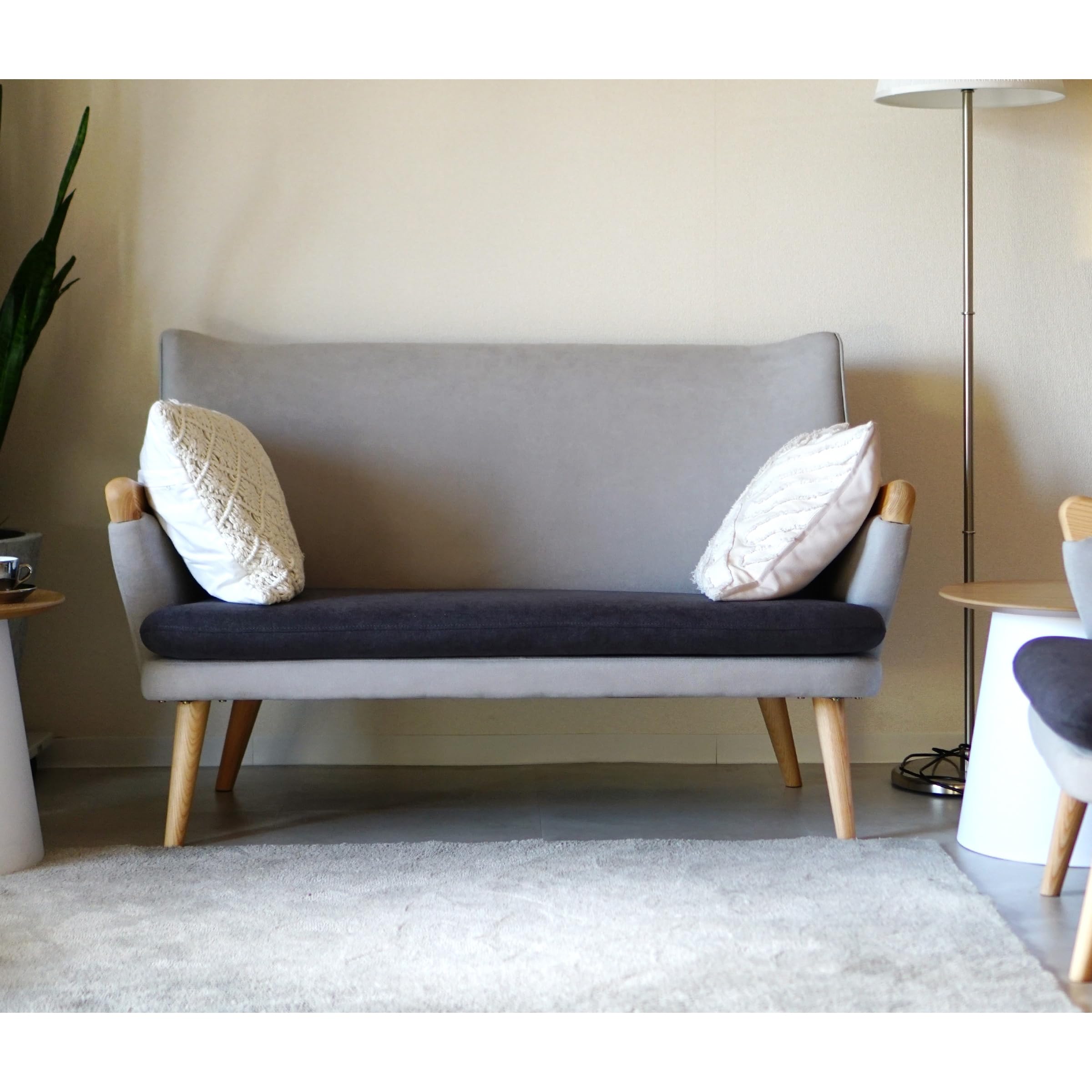 Amazon.co.jp: North Orange 2人掛け ソファ ハンス・J・ウェグナー CH