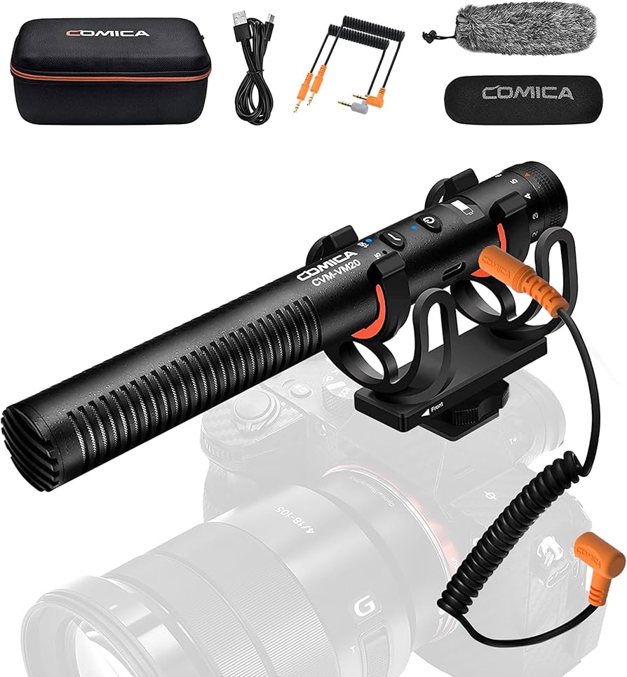 Amazon | COMICA VM20 ショットガンマイク カメラ外付け 2つの