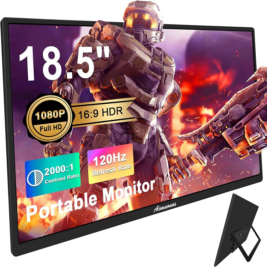 Amazon.com: aimuonos 18.5inch Portable Monitor for Laptop,1080P