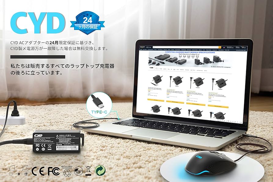 Amazon.co.jp: CYD 65W 19V 3.42A【高速 ACアダプター】互換対応 Asus