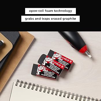 Amazon.com : SAKURA 50257 SumoGrip Premium Block Eraser 1Pc, White