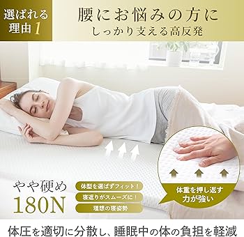 Amazon.co.jp: GOKUMIN マットレス 高反発マットレス 厚さ4cm 硬め