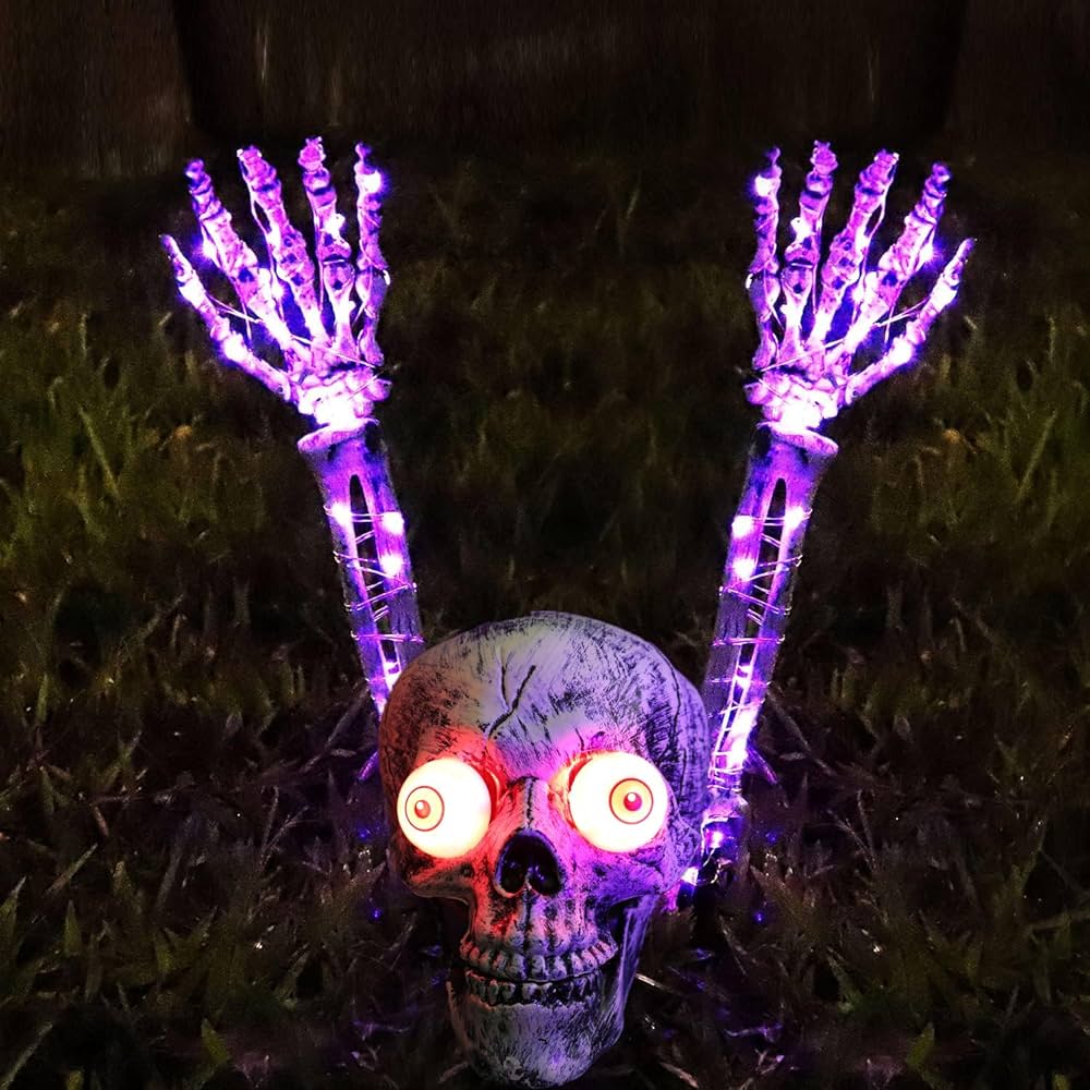 Amazon.co.jp: 3点セットハロウィン 飾り LED 骸骨 ハロウィン 骸骨