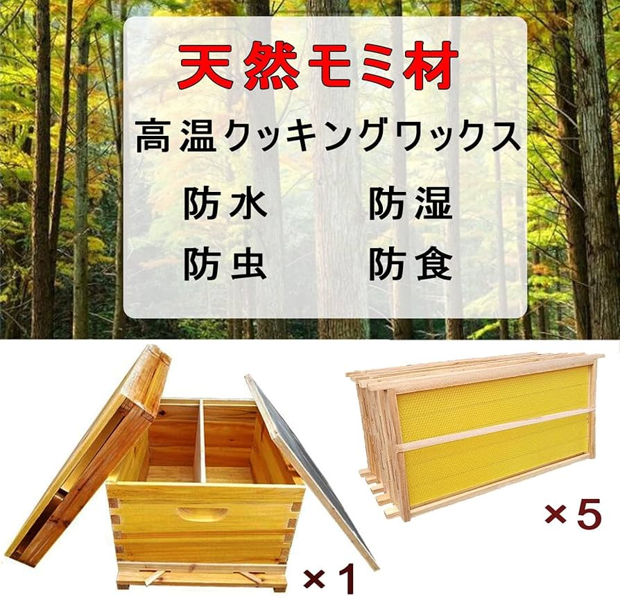Amazon.co.jp: ミツバチ ミツバチ養殖 巣箱 フローハイブ養蜂セット 大