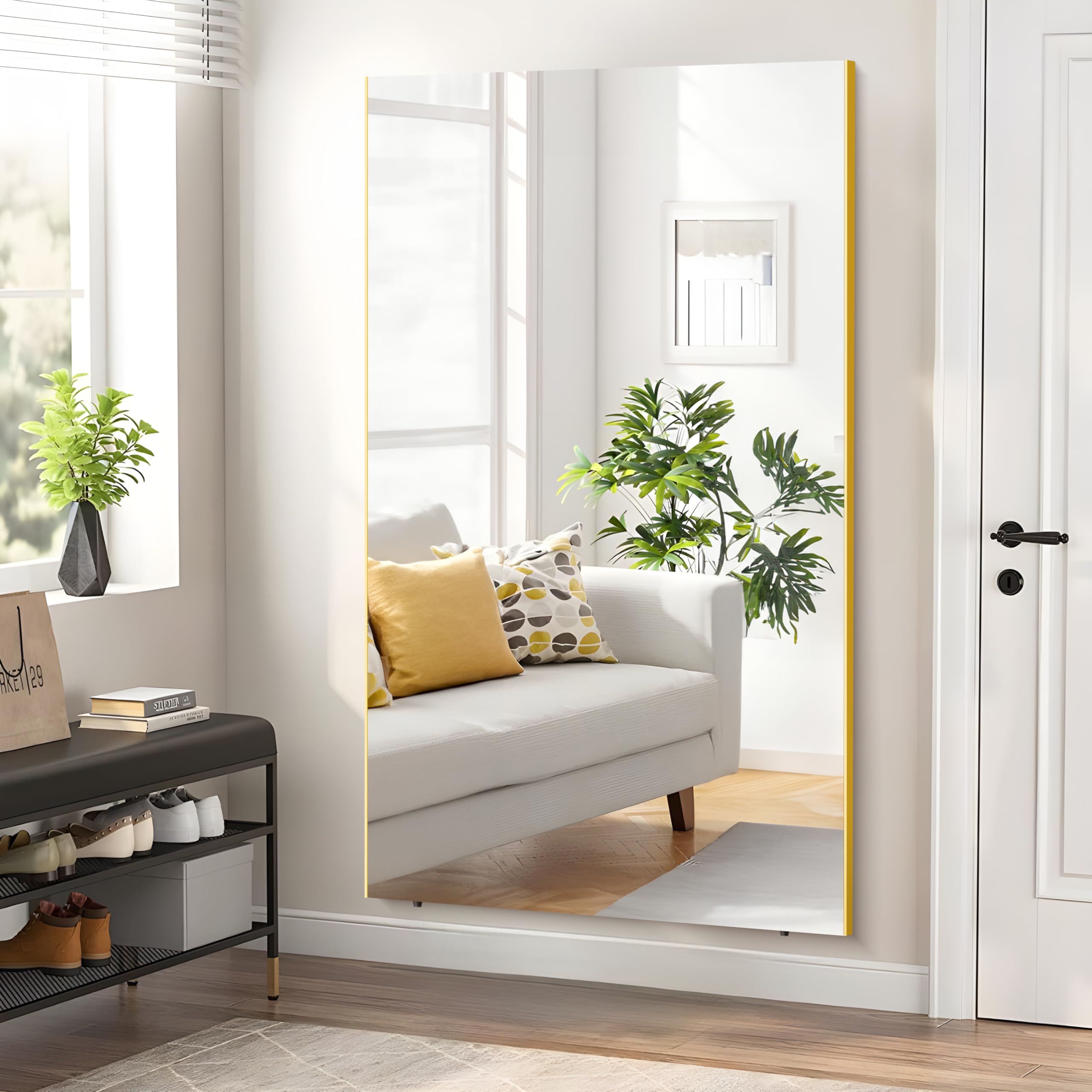 Amazon.co.jp: johnlife 姿見鏡 超軽い 割れない 壁掛け鏡 ダンス