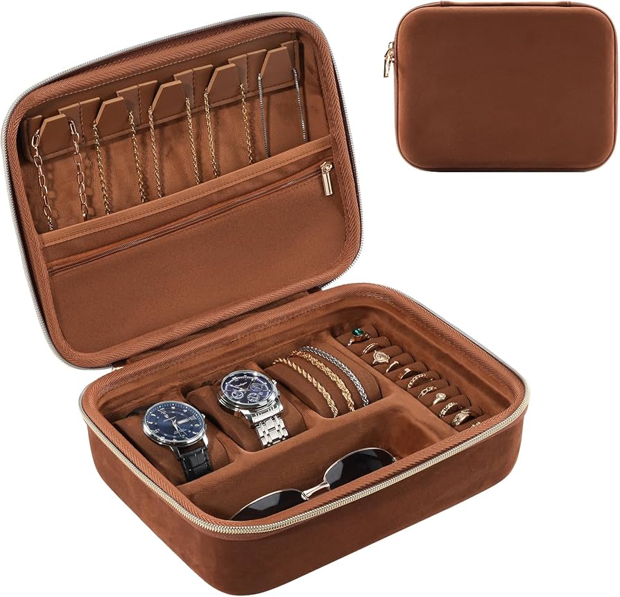Amazon.com: ProCase Mens Extra Large Jewelry Storage Case, 3 Slots