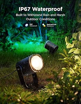 Govee Outdoor Spot Lights 2, IP67 Waterproof Spotlights, Landscape