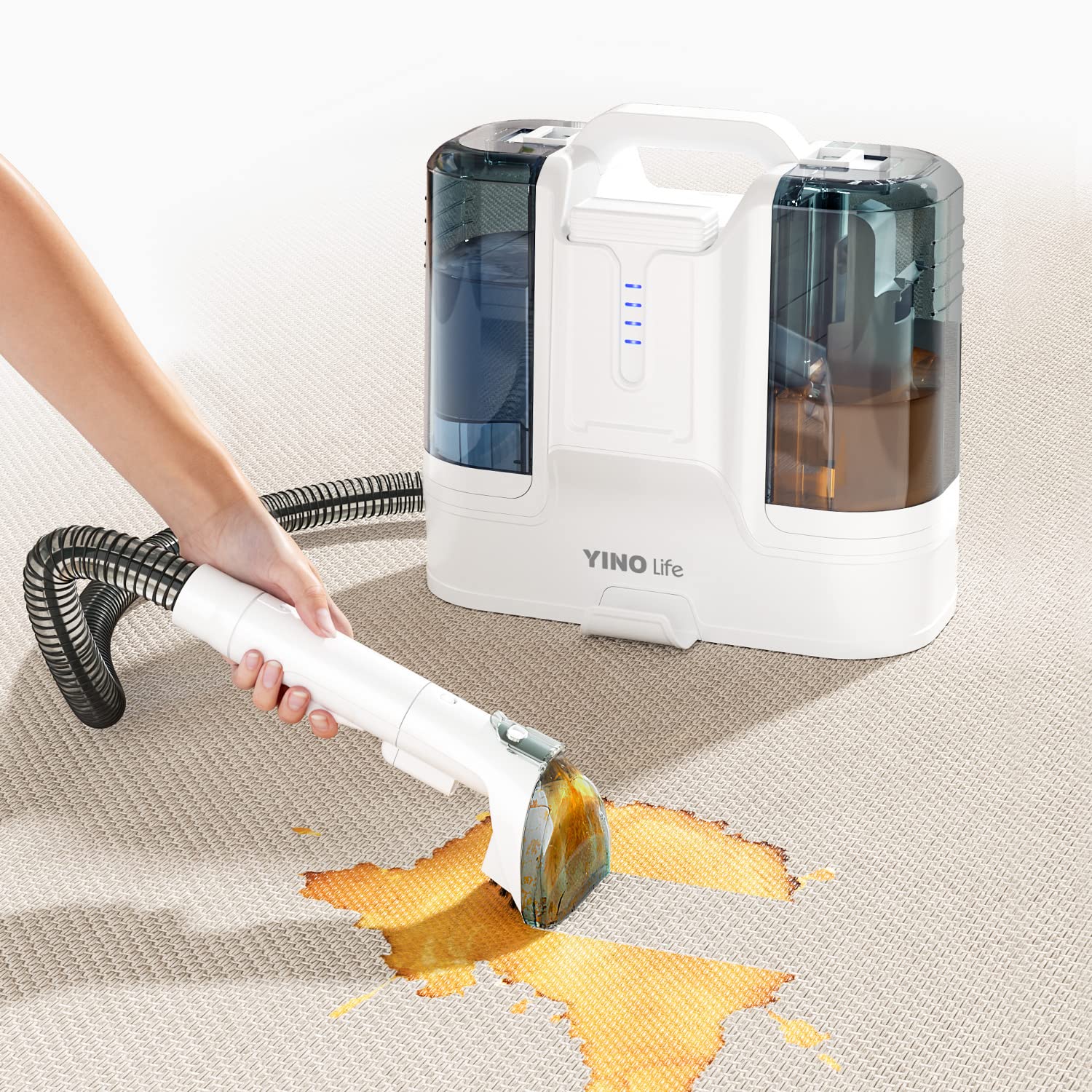 Amazon | YINO life カーペットクリーナー コードレス式 10000pa超吸引