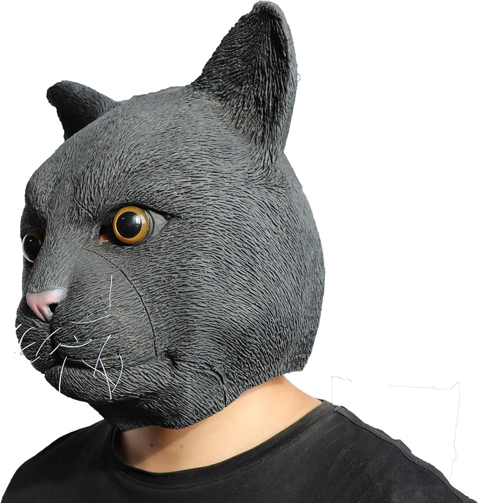 Amazon | [ifkoo] アニマルマスク お面 かぶりもの 黒猫 マスク 動物