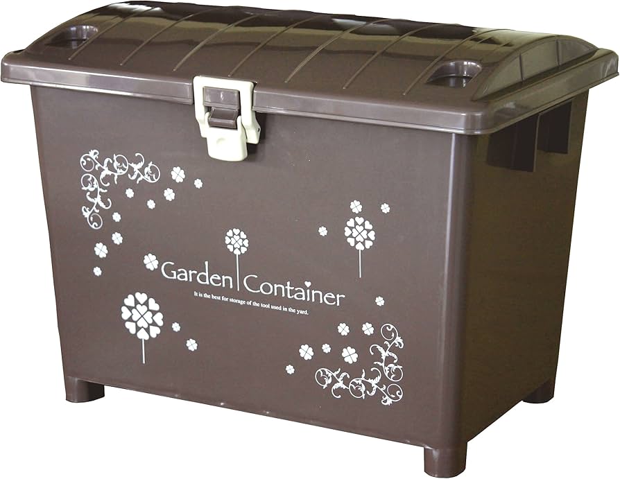 Amazon｜平和工業 屋外収納 ガーデンコンテナ 70L ブラウン｜収納