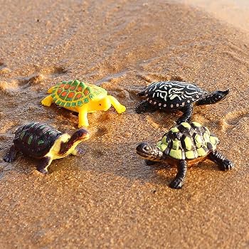 Amazon.com: AENIMELY 12pcs Realistic Turtle Figurines Softshell