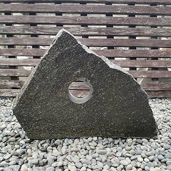 Amazon.co.jp: 鉄平石オブジェ18.4キロ庭石鑑賞石石盆石水石灯籠庭坪庭