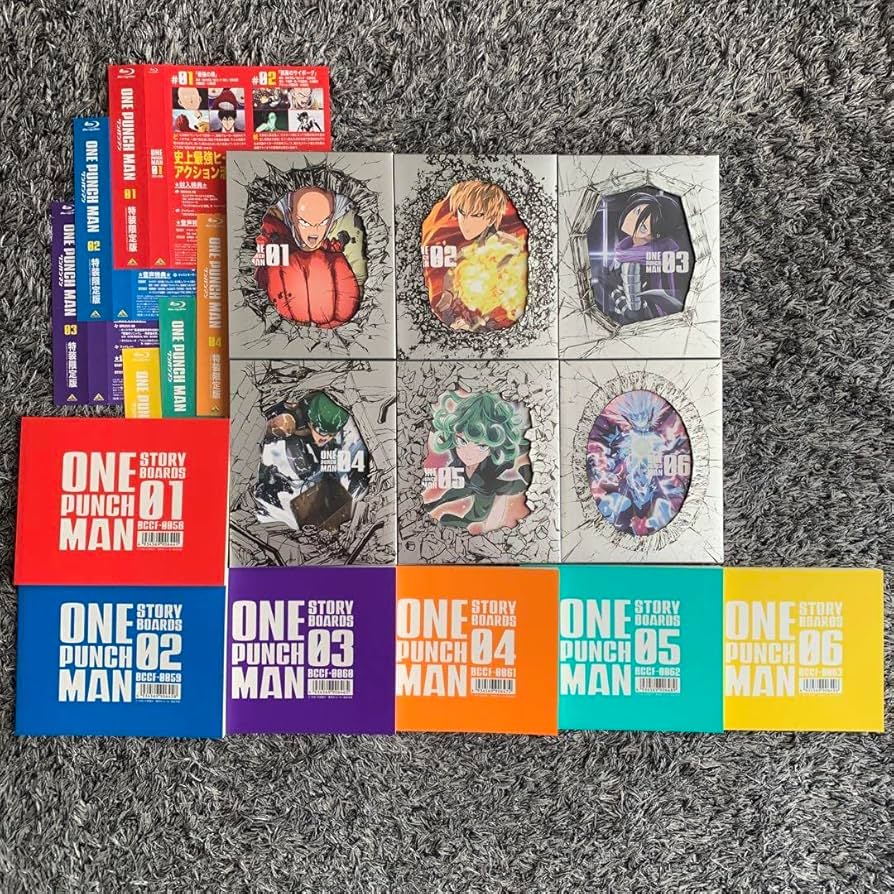 Amazon.co.jp: ワンパンマンBlu-ray全巻 BVC限定絵コンテ集セット