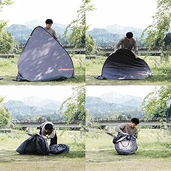 Amazon | キャプテンスタッグ ポップアップテント キャンプアウト