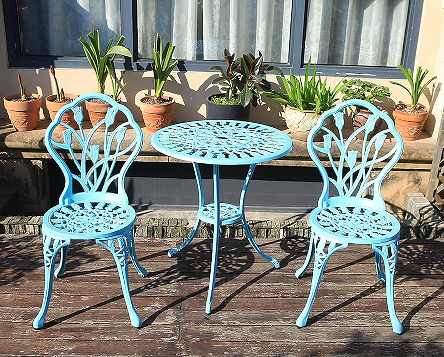 Amazon.co.jp: ガーデンチェア 3点セット ガーデンテーブルセット 庭