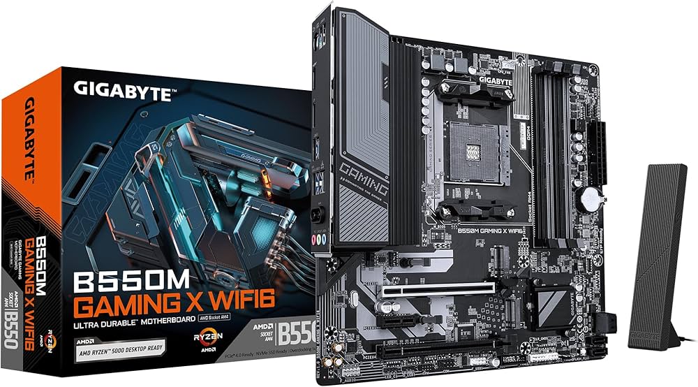 Amazon | GIGABYTE B550M GAMING X WIFI6 マザーボード - AMD Ryzen