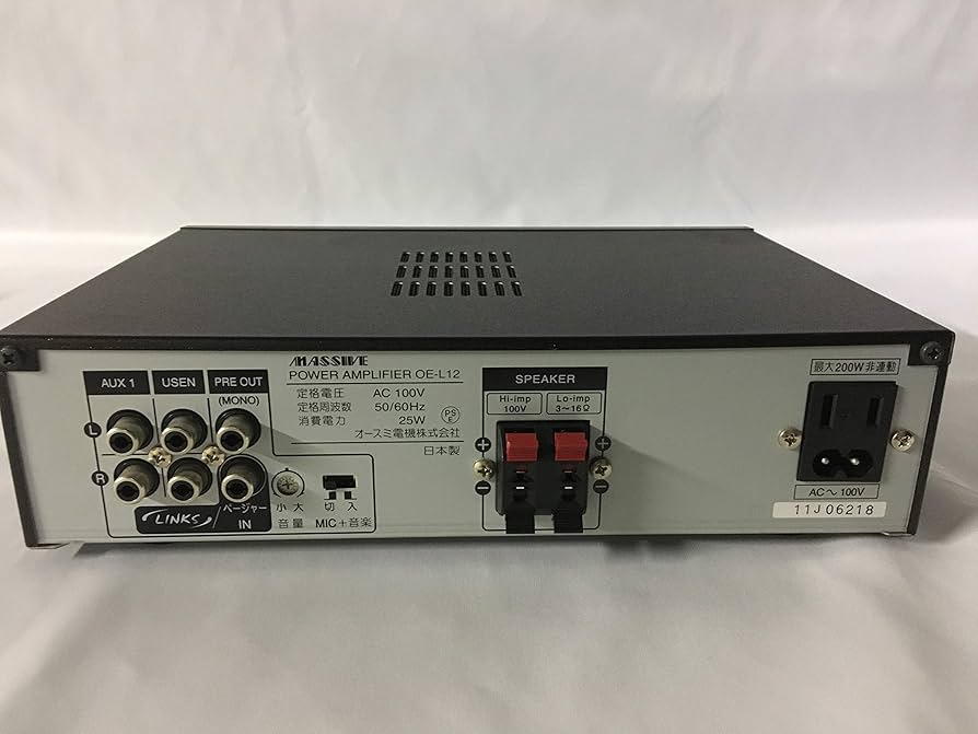 Amazon.co.jp: MASSIVE OE-L12 パワーアンプ (ハイ・ロー兼用) MONO