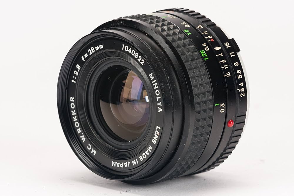 Amazon.co.jp: Minolta MF レンズ MC W.ROKKOR 28mm F2.8 : 家電＆カメラ