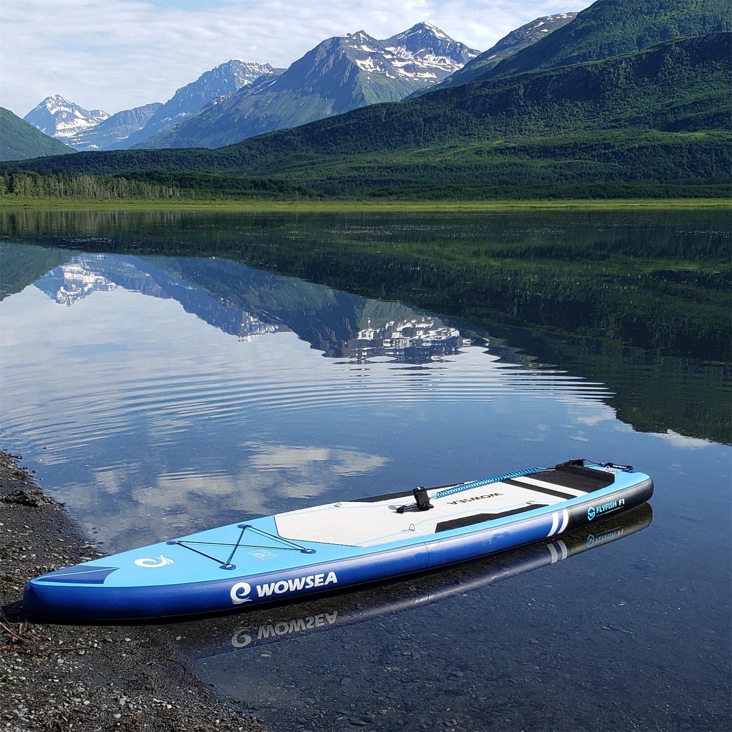 Amazon | WOWSEA フライフィッシュ F1 空気注入式パドルボード 丈夫で