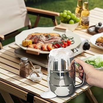 Amazon.com | Yaagolo Insulated Beer Stein, 32oz Stainless Steel