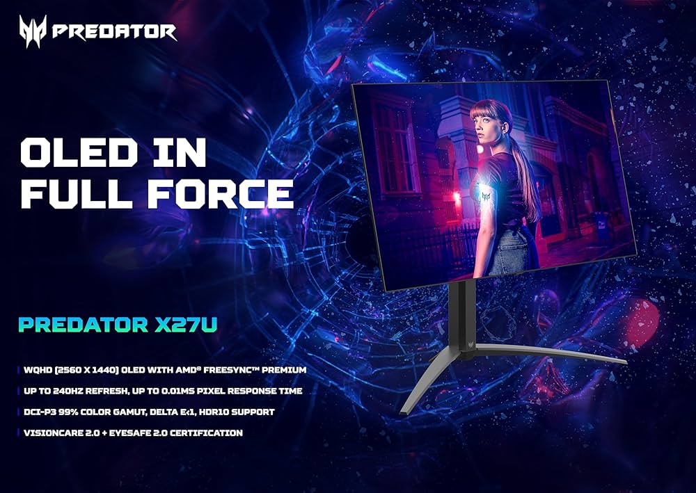 Amazon.co.jp: acer Predator X27U | 27インチ WQHD 2560 x 1440 OLED
