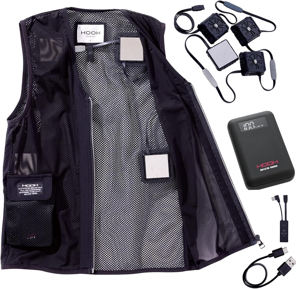 Amazon.co.jp: [村上被服] ペルチェベストセット (四角形) PV555 鳳皇